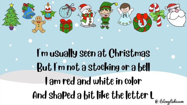 CHRISTMAS VOCABULARY - CHRISTMAS GAME - CHRISTMAS GUESS WHAT