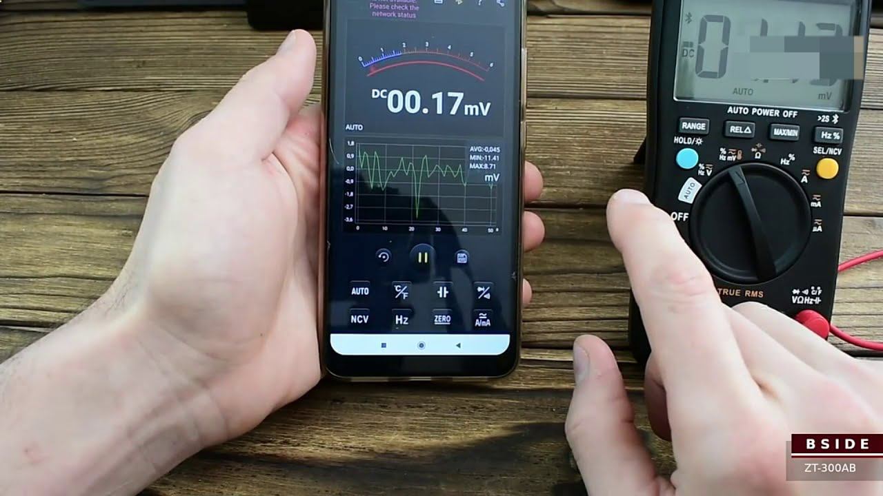 BSIDE ZT 300AB Bluetooth Digital Multimeter 6000 Counts смотреть онлайн