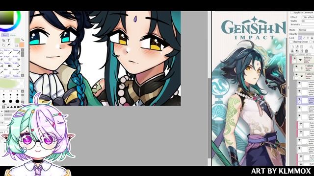 [SPEED PAINT] Xiao and Venti (Genshin Impact) смотреть онлайн