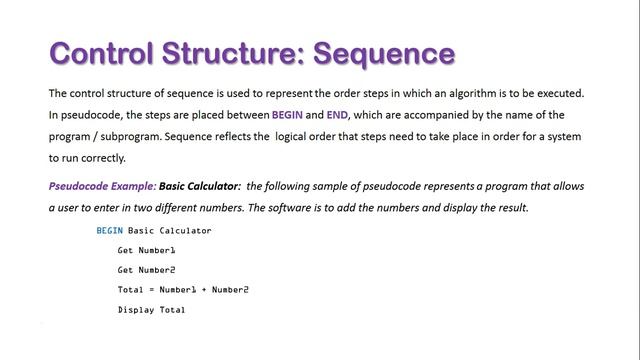 Control Structure: Sequence смотреть онлайн
