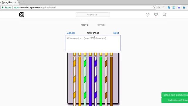 How to upload instagram video or photo using Browser Chrome смотреть онлайн