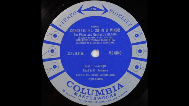 Mozart, Piano Concerto No 20 , 1st mov, Rudolf Serkin смотреть онлайн