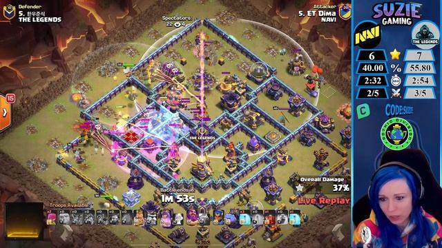 NAVI (QueeN Walkers) vs THE LEGENDS | GCC | Clash of Clans смотреть онлайн