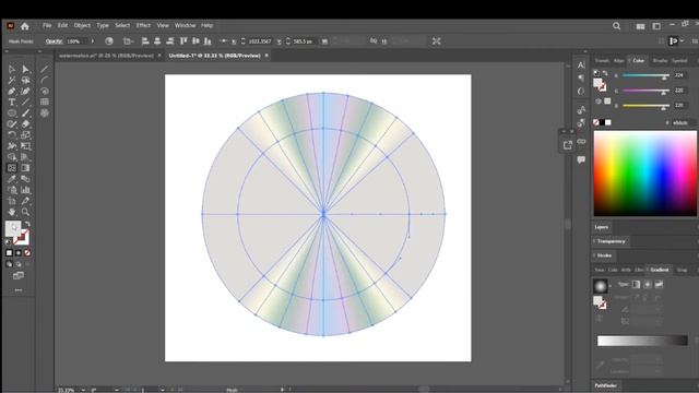 How To Make CD Design in Adobe Illustrator || MESH TOOL || R zone tutorials смотреть онлайн