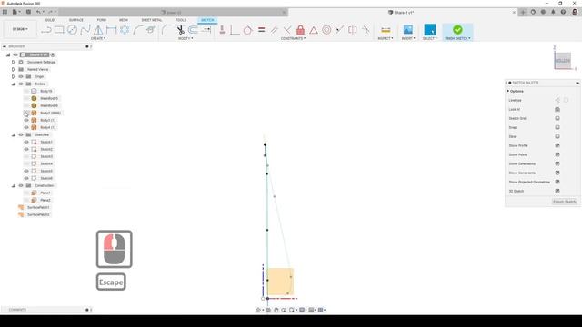 A.17. Из STL / OBJ в Solid во Fusion 360. Из Mesh в твердое тело. смотреть онлайн