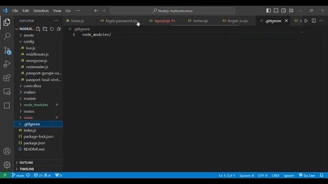 NodeJs Authentication App for use NodeJS/MongoDb/Ejs/Express/Api/Passport/Jwt смотреть онлайн