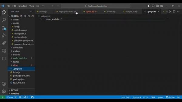 NodeJs Authentication App for use NodeJS/MongoDb/Ejs/Express/Api/Passport/Jwt