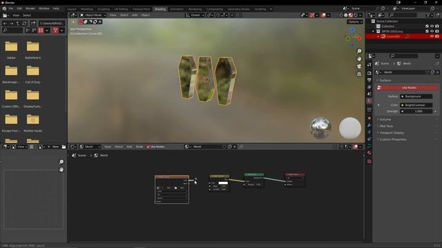 Creating a 3D logo (Illustrator to Blender) смотреть онлайн