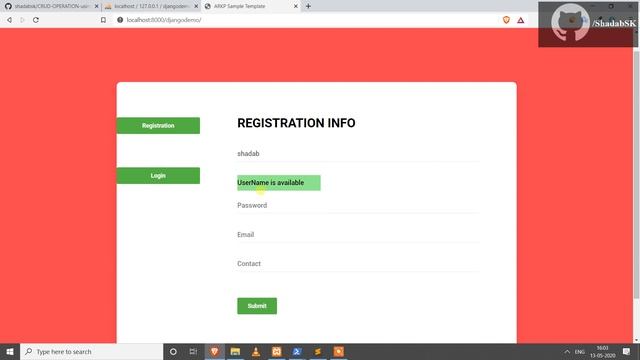 CRUD Operation via Django Framework & jQuery with AJAX смотреть онлайн