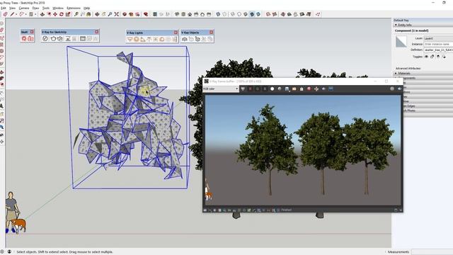 Getting Started Rendering in Vray (EP 7) - RENDERING WITH VRAY PROXIES in SketchUp смотреть онлайн