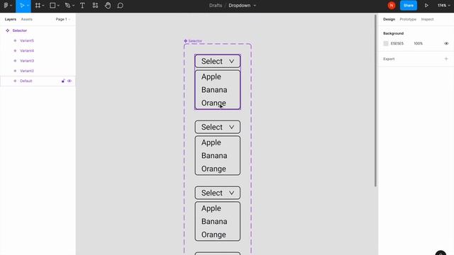 Dropdown menu in Figma смотреть онлайн
