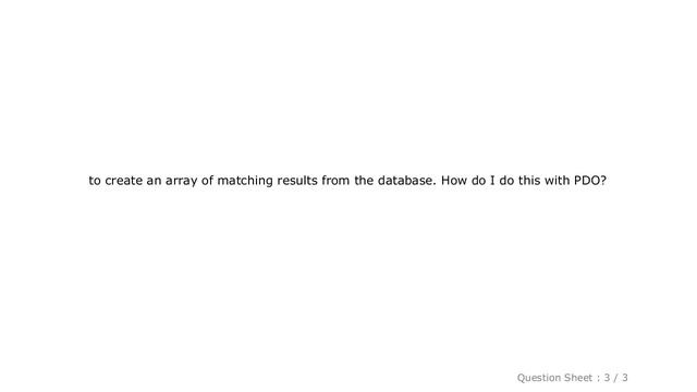 MySQL : How can I use PDO to fetch a results array in PHP? смотреть онлайн