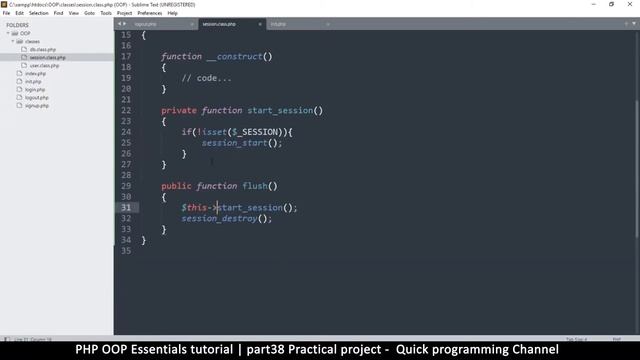 #38 PHP Object Oriented Programming Basics - OOP | Practical project | Quick programming tutorial смотреть онлайн