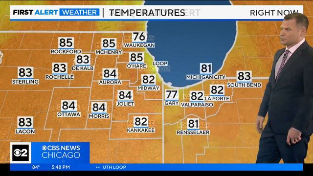 Chicago First Alert Weather: Dry conditions, temperatures in mid 80s continue смотреть онлайн