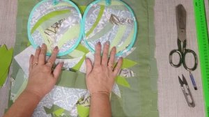 Декоративная подушка с аппликацией.(2022г)