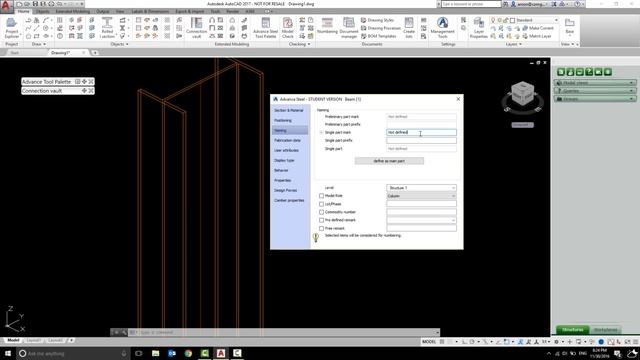 สอน Autodesk Autocad Advance Steel 2017 : 02 Model Column смотреть онлайн