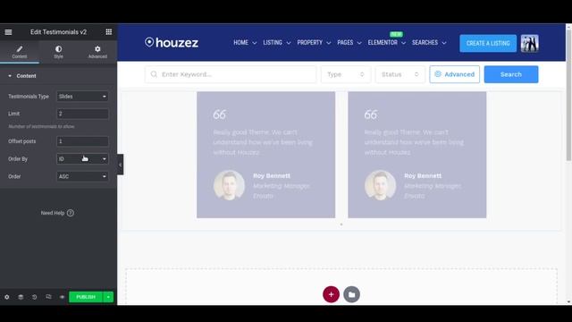 Houzez - Testimonials v.2 - Elementor Widget смотреть онлайн