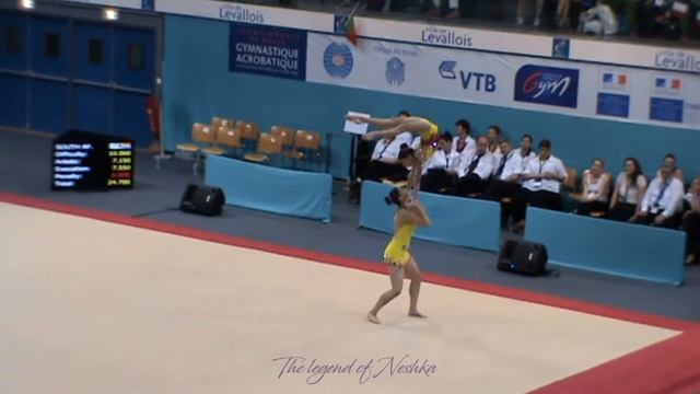 USA 1 - Women pair 12-18 WAGC Levallois 2014 Dynamic смотреть онлайн