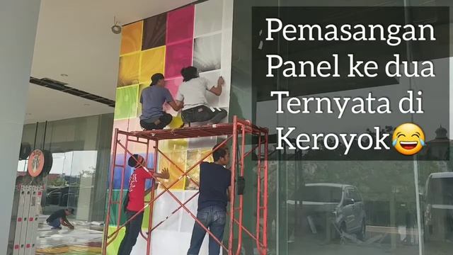 Pemasangan Stiker wall, stiker kaca mall Cadstone cikarang смотреть онлайн