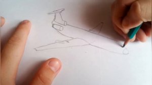 Как нарисовать самолет ту 154