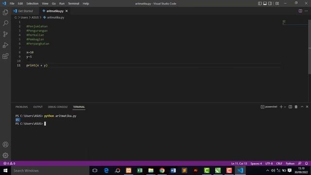 Operasi Aritmatika di Python || Python Tutorial смотреть онлайн