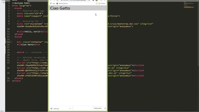 Bootstrap 4: Starter Template, Container, Images responsive, Button e DropDown смотреть онлайн