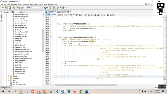 How to delete product from mysql | Ecommerce website project | Part 21| Robot Balok смотреть онлайн