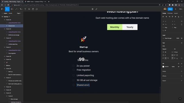 Web Hosting Landing Page Design Using Figma + Responsive + Auto Layout | Figma Tutorial смотреть онлайн