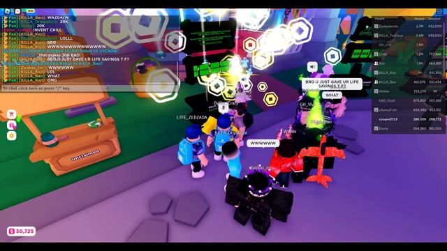 Donating 100K+ ROBUX In PLS DONATE.. | Roblox PLS DONATE