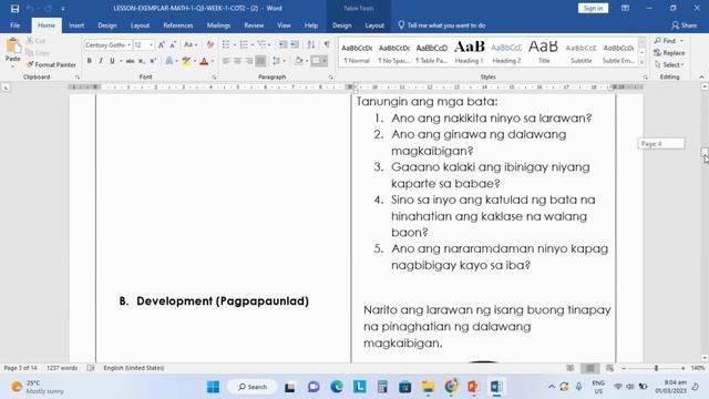 LESSON PLAN FOR FRACTION (1/2) COT GRADE 1 QUARTER 3 смотреть онлайн