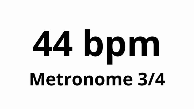 44 bpm tempo ' metronome ' 3/4 смотреть онлайн