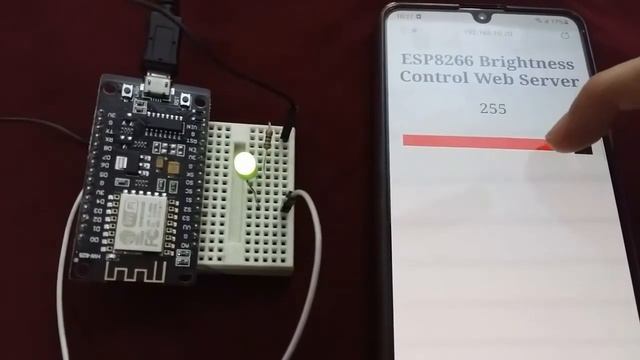 (Demo) ESP8266 NodeMCU PWM Slider Web Server Control LED Brightness смотреть онлайн