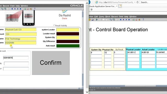 Oracle WMS 3PL - Physical Count with live KPI per Shipment. смотреть онлайн