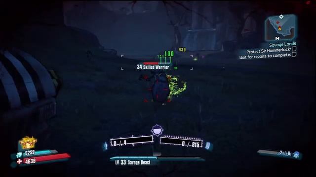 Borderlands 2 Sir Hammerlock's Big Game Hunt - Protect Hammerlock "Dinghy, Slag Witch Doctor, PS3 смотреть онлайн