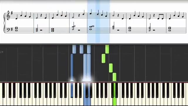 Как играть на пианино Джингл Белс - How to Play Jingle Bells смотреть онлайн