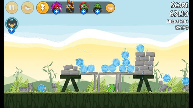 Angry Birds Classic Poached Eggs (theme 2) Level 8 To 14