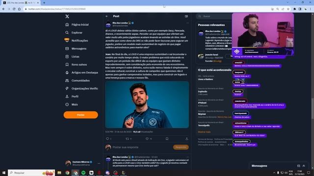 MINERVA COMENTA sobre a ENTREVISTA COM O DONO DA LOUD (JEAN ORTEGA)!! смотреть онлайн