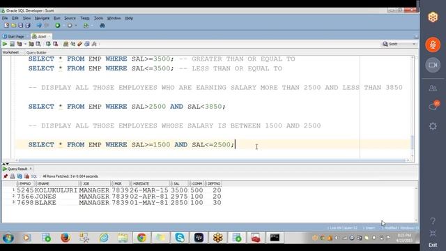 sql class day 2 смотреть онлайн