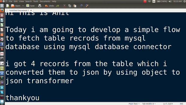 Mule ESB : Fetch data from Mysql Database смотреть онлайн