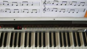 1-й урок фортепиано. Птичка. Детская песня.