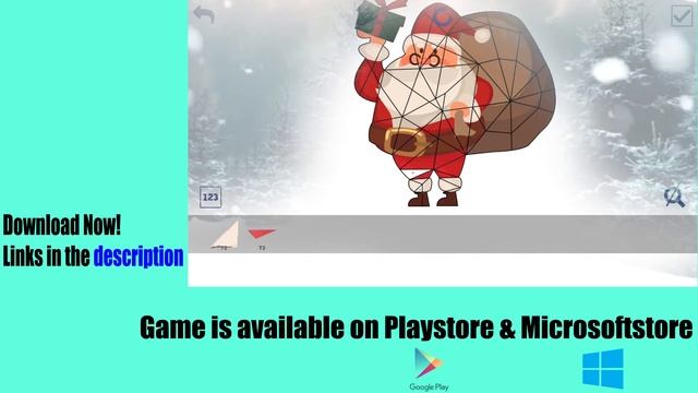 Christmas Poly Art Color By Number - Santa Claus Drawing and Happy Coloring Puzzle смотреть онлайн