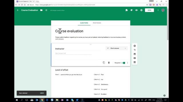 Create a Course Evaluation survey with Google Forms смотреть онлайн