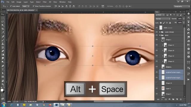 Photoshop Vector Mix Digital Smudge Painting - Photoshop Tutorial Skin | RK Graphics Barbil смотреть онлайн