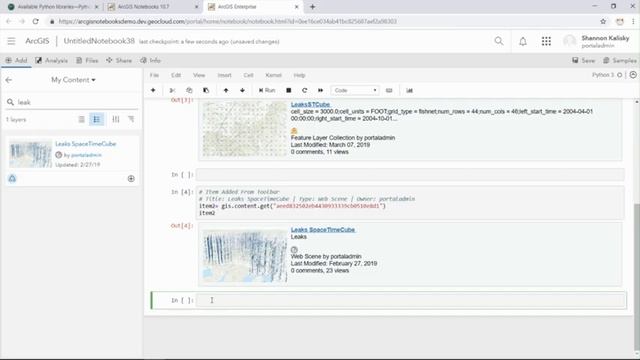 Using Python and Notebooks in ArcGIS Enterprise смотреть онлайн
