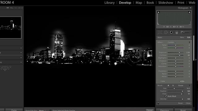How to Create a High Contrast B&W Cityscape in Lightroom смотреть онлайн