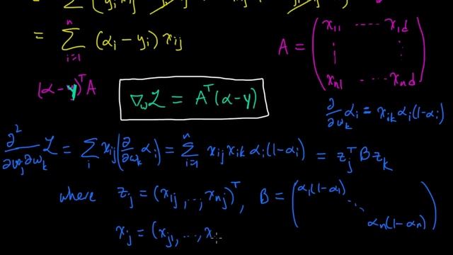 (ML 15.6) Logistic regression (binary) - computing the Hessian смотреть онлайн