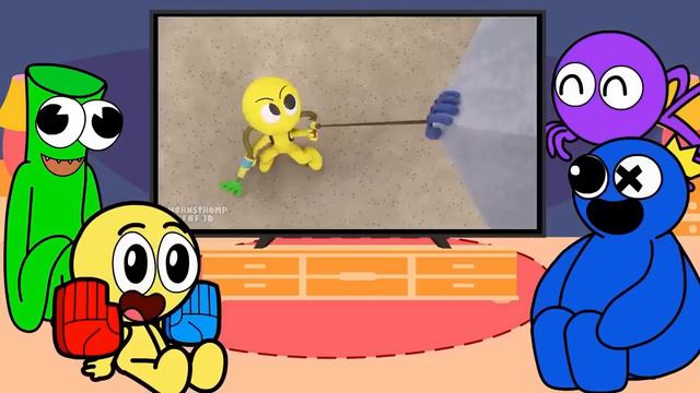 BANBAN REACTS To GARTEN Of Ban Ban & Rainbow Friends - Animation Compilation