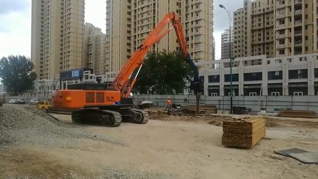 Excavator drop hammer, hydraulic piling driving machinery for Lonking excavator cheap price смотреть онлайн