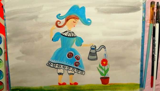 Как рисовать принцессу-помощницу смотреть онлайн