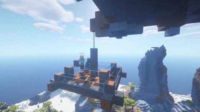 MINECRAFT: Как построить подвесной дом на горе/How to build a suspended house on a mountain смотреть онлайн